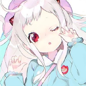 极简漫画风格女生头像 简约清新qq头像