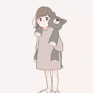 简约小清新情头 白色背景极简情侣头像大全