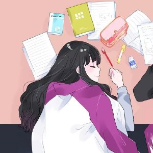 温馨可爱动漫情头一半一张 超干净的情侣头像