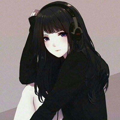 黑暗系头像 黑色头像女 QQ头像