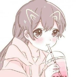 粉色系头像 女生粉色系列可爱清新动漫头像