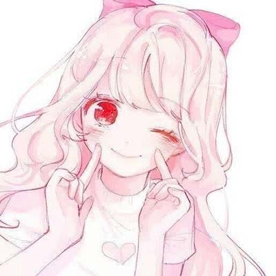 粉色可爱女生头像 动漫头像
