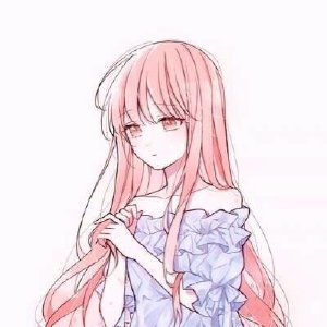 极简漫画风格女生头像 简约清新QQ头像
