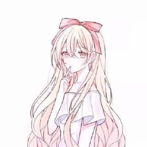 极简漫画风格女生头像 简约清新QQ头像