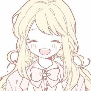 简约清新素描风格头像 女生极简QQ头像
