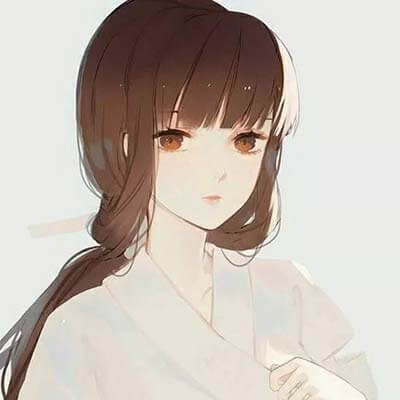 清纯简约女生动漫头像