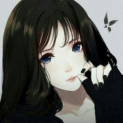 黑暗系头像 黑色头像女 QQ头像