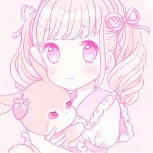 粉色简约女生头像 QQ粉头像系列（六）
