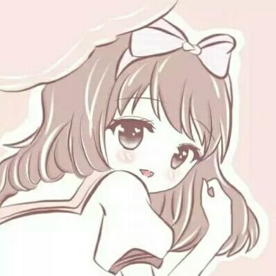 浅色极简素描风格女生头像