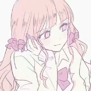 极简漫画风格女生头像 简约清新QQ头像