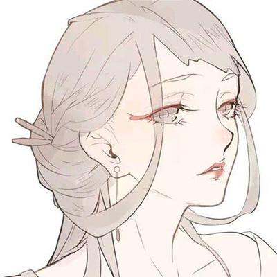 极简漫画风格女生头像