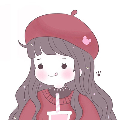 极简漫画风格女生头像