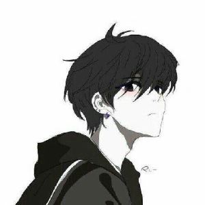 黑色QQ头像 超帅黑暗系男生头像动漫