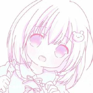简约清新素描风格头像 女生极简QQ头像