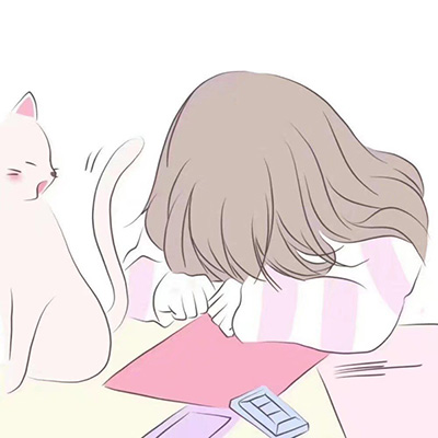 极简漫画风格女生头像