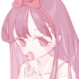 女生粉色系QQ头像 粉色简约清纯女头（七）