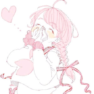 极简漫画风格女生头像 简约清新QQ头像