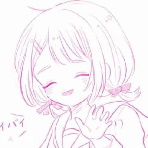 简约清新素描风格头像 女生极简QQ头像