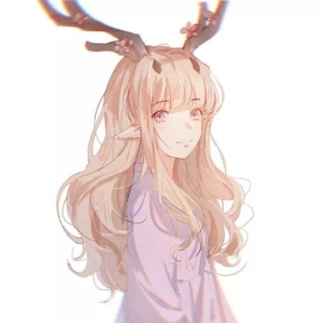 简约清新女头 漫画风格QQ头像