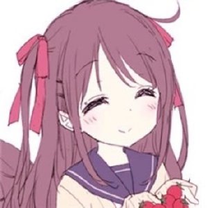 极简漫画风格女生头像 简约清新QQ头像