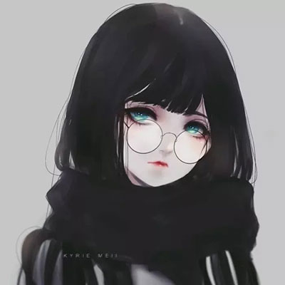 黑暗系头像 黑色头像女 QQ头像