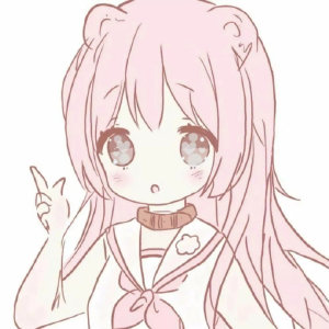 简约清新素描风格头像 女生极简QQ头像