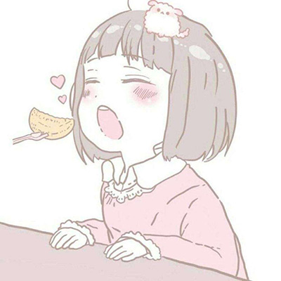 极简漫画风格女生头像