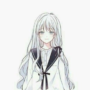 简约女生头像 清纯漫画风