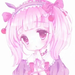粉色简约女生头像 QQ粉头像系列（六）