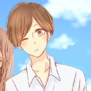 情头动漫一男一女可爱 甜蜜温馨狗粮发放